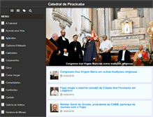 Tablet Screenshot of catedraldepiracicaba.org.br